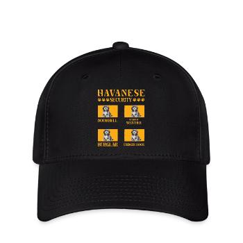Sécurité du bichon havanais - Casquette Flexfit - noir - Devant