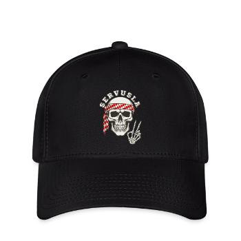 Fränkischer Totenkopf Servusla - Flexfit Cap - Schwarz - Vorne