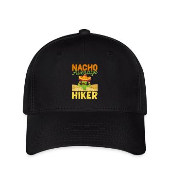 Nacho Average Hiker Funny - Casquette Flexfit - noir - Devant