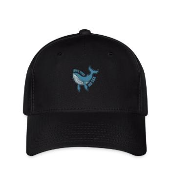 Long Time no Sea Whale in the Ocean - Flexfit Cap - black - Front