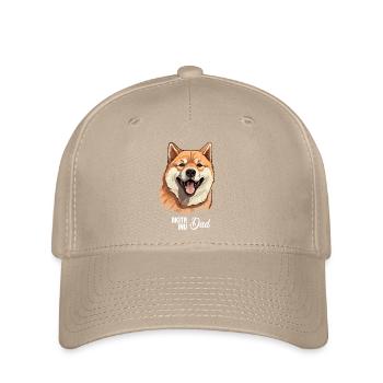 Dog Akita Inu - Flexfit Cap - khaki - Front