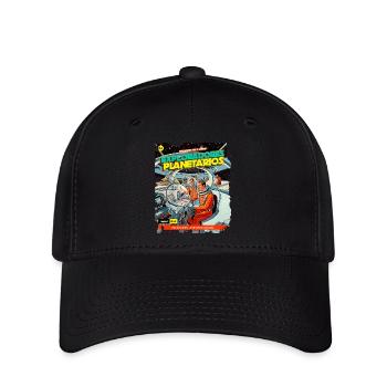 Comic, Comicstrip, 50er Jahre, Weltraum Abenteuer - Flexfit Cap - Schwarz - Vorne