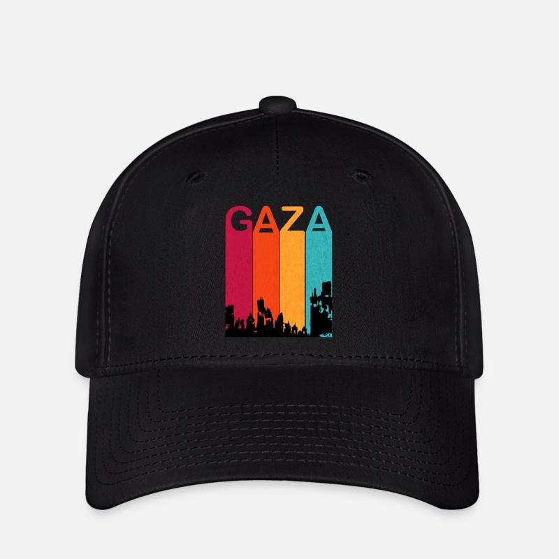 Retro Gaza under attack 2023 - Flexfit Cap - black