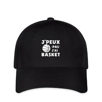 Je Peux Pas J'ai Basket Cadeau Basketball - Casquette Flexfit - noir - Devant