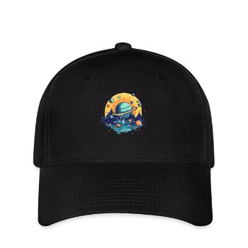 The Universe Is Liquid - Flexfit Cap - black - Front