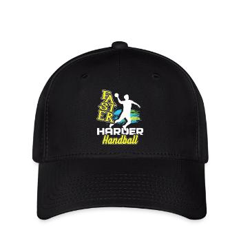 Handball Faster Harder Handball - Flexfit Cap - black - Front