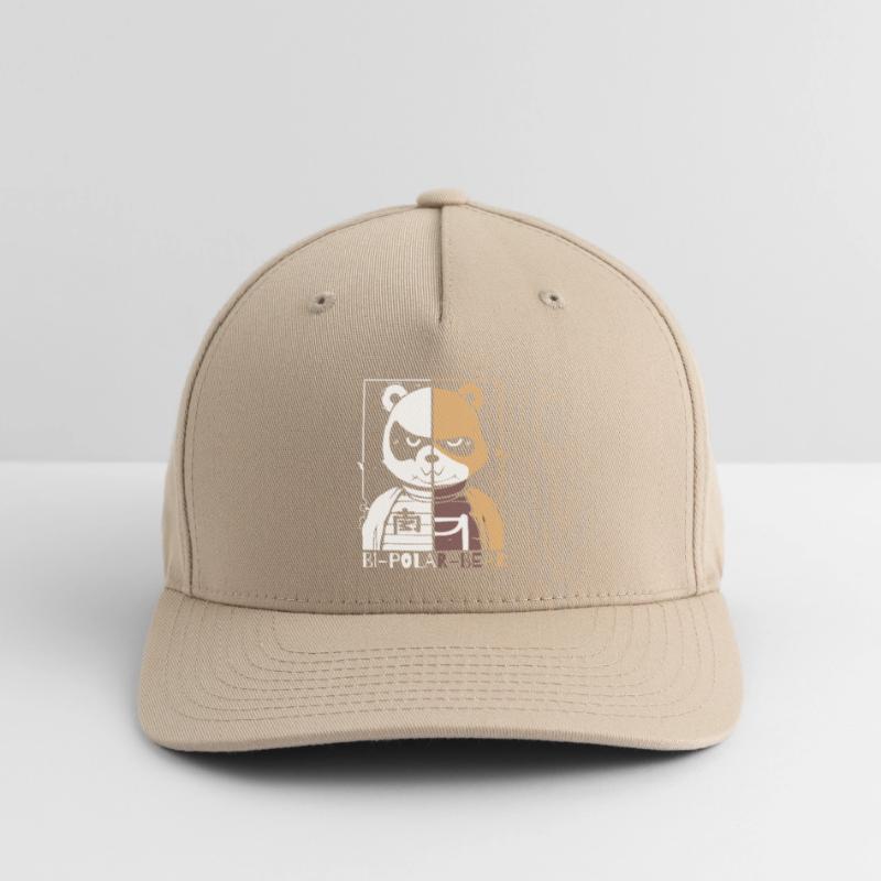 Bipolarer Polar Bär oder Eisbär Flexfit Cap