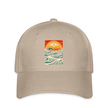 Gravure sur bois Nature - Casquette Flexfit - kaki - Devant