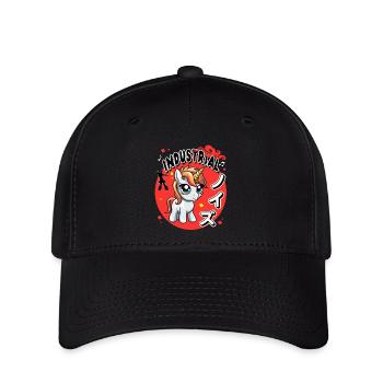 Licorne Kawaii Industrielle Style Japonais - Casquette Flexfit - noir - Devant