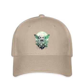Fairycore gothique lune fée Grunge E-Girl cadeau - Casquette Flexfit - kaki - Devant