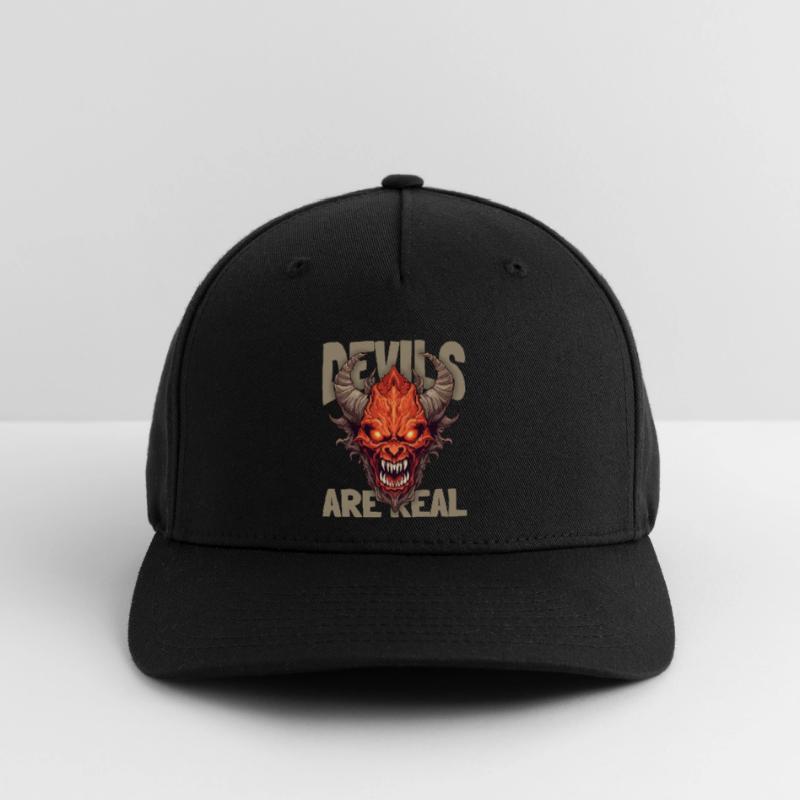 Horror, Devil Devil, Funny Devil Saying Flexfit Cap
