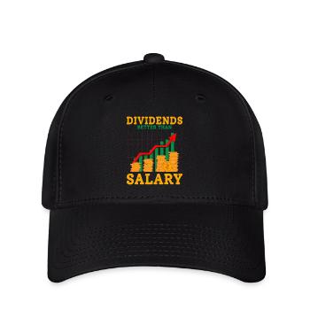 Dividends Better Than Salary Investor Stock Market - Flexfit Cap - black - Front