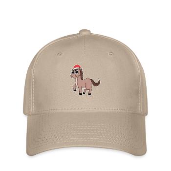 Cheval de Noël - Casquette Flexfit - kaki - Devant