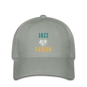 Conception de cadeau Jazz Fusion pour les amateurs de Jazz - Casquette Flexfit - gris vert - Devant