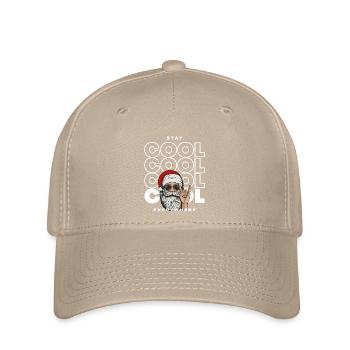 Bleiben Sie überall cool | XMAS - Flexfit Cap - Khaki - Vorne