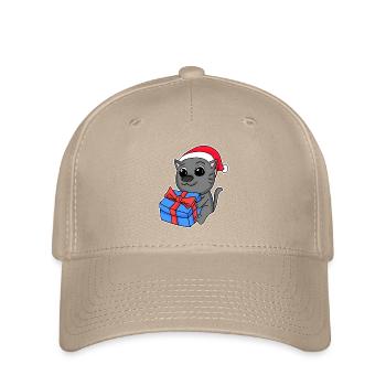 Chat Noël - Casquette Flexfit - kaki - Devant