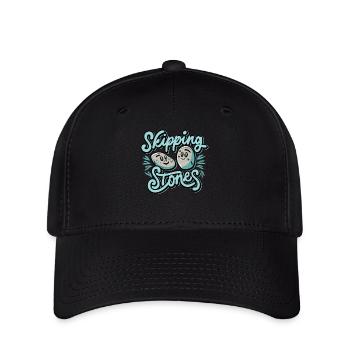 Skipping Stones - Flexfit Cap - Schwarz - Vorne