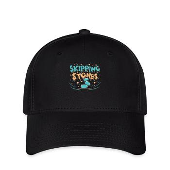 Skipping Stones - Flexfit Cap - black - Front