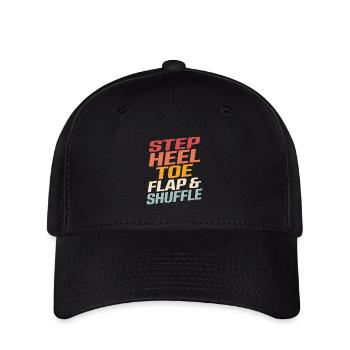 Step, Talon, Orteil, Rabat et Shuffle Tap Dancer Tap Dan - Casquette Flexfit - noir - Devant