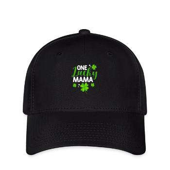 Une maman heureuse Trèfles de la Saint-Patrick - Casquette Flexfit - noir - Devant