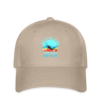Due To Inflation - This Is My Wetsuit - Flexfit Cap - Khaki - Vorne