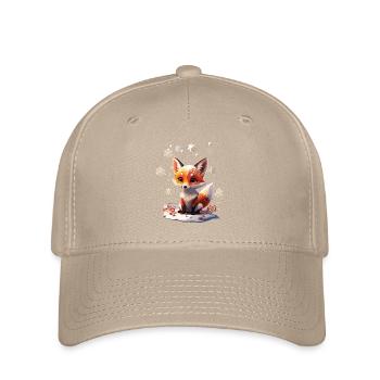 Mignon renard mignon en cadeau d’hiver - Casquette Flexfit - kaki - Devant