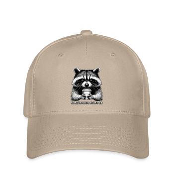 Grumpy Raccoon - Flexfit Cap - khaki - Front