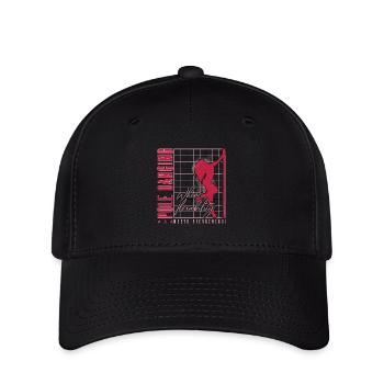 La pole dance où la flexibilité rencontre la gymnastique - Casquette Flexfit - noir - Devant