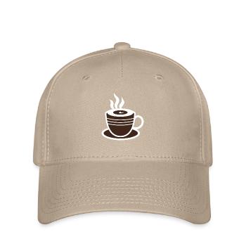 Humour petit chocolat chaud - Casquette Flexfit - kaki - Devant