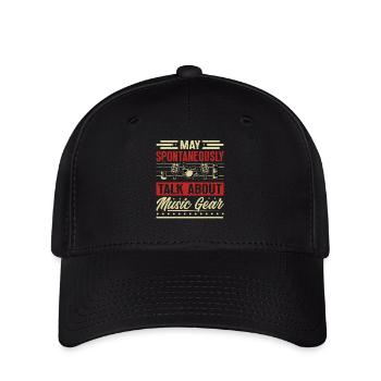 Peut parler spontanément de matériel de musique - Casquette Flexfit - noir - Devant