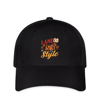 Nachwuchs Landwirt Landei Mit Style Bauern - Flexfit Cap - Schwarz - Vorne