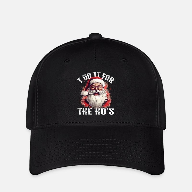 Noël, je le fais pour le dicton drôle de Ho - Casquette Flexfit - noir