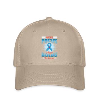 Hokus Pokus I Need Bolus To Focus - Diabetes - Flexfit Cap - Khaki - Vorne
