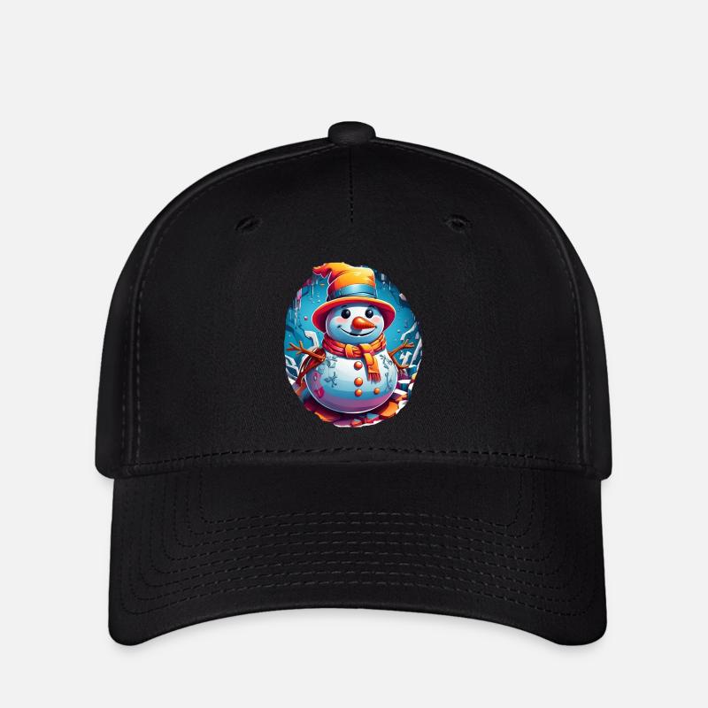 Snowman, snowman - Flexfit Cap - black