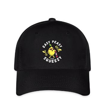 Easy Peasy Zitrone Squeezy - Flexfit Cap - Schwarz - Vorne