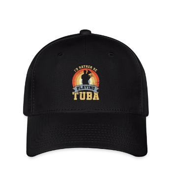Tuba Quote - Flexfit Cap - black - Front