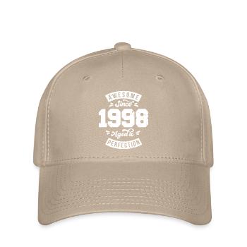 Vintage 1998 birthday - retro 1998 - Flexfit Cap - khaki - Front