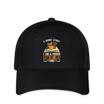 Amateur de régime végétalien Une histoire courte Je suis à base de plantes - Casquette Flexfit - noir - Devant