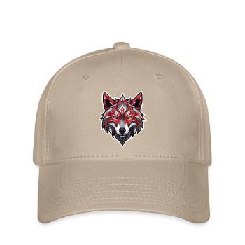 Wolf Tattoo - Flexfit Cap - khaki - Front