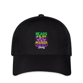 Perles & Bling C’est une chose de Mardi Gras Carnival Par - Casquette Flexfit - noir - Devant