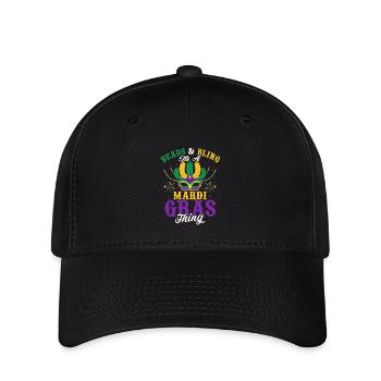 Perles & Bling c’est un Mardi Gras chose Party Carniv - Casquette Flexfit - noir - Devant