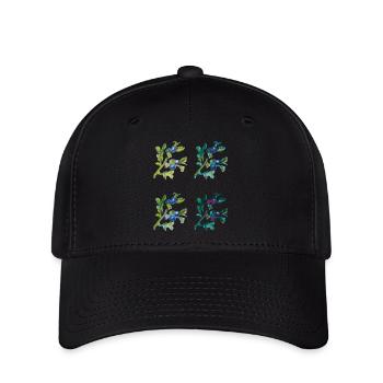 heidelbeere - Flexfit Cap - Schwarz - Vorne