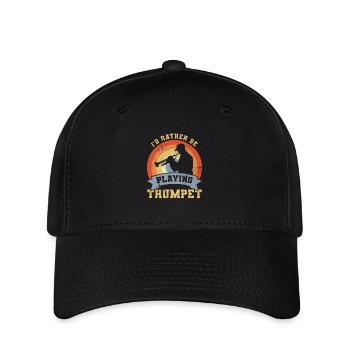 Trompeter Spruch - Flexfit Cap - Schwarz - Vorne