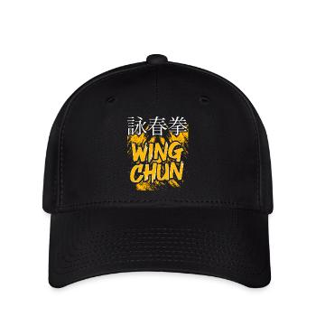 Wing Chun - Flexfit Cap - Schwarz - Vorne