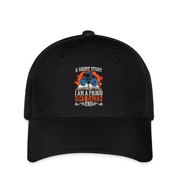 BMX Racer Une petite histoire Je suis un fier pilote de BMX - Casquette Flexfit - noir - Devant