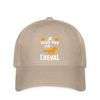 Ich kann nicht, ich habe ein Pferd - Flexfit Cap - Khaki - Vorne