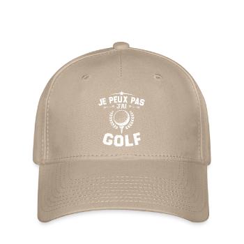 Je peux pas jai golf - Casquette Flexfit - kaki - Devant