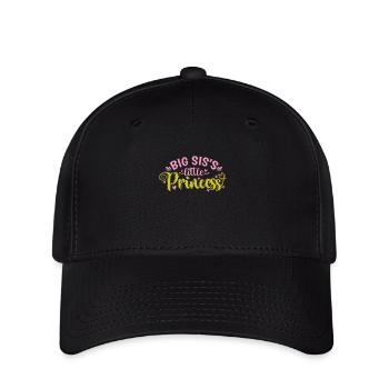 Big Sis's little Princess - Flexfit Cap - Schwarz - Vorne
