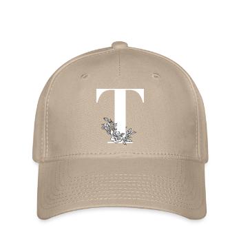 Lettre T - Casquette Flexfit - kaki - Devant