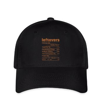 Pas de gaspillage - Vérification des valeurs nutritionnelles des restes de nourriture ! - Casquette Flexfit - noir - Devant